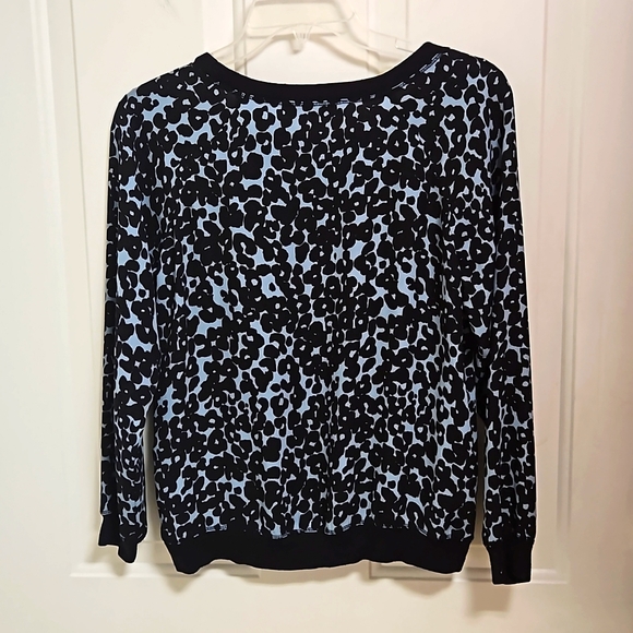 Loft Petites Print Crew Neck Blouse - Picture 4 of 5